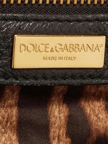 Geantă shopper D&g Preowned din piele negru