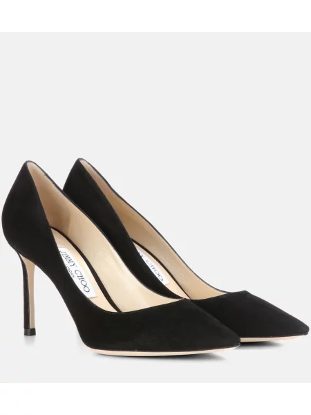 Pantofi cu toc Jimmy Choo din piele de căprioară negru
