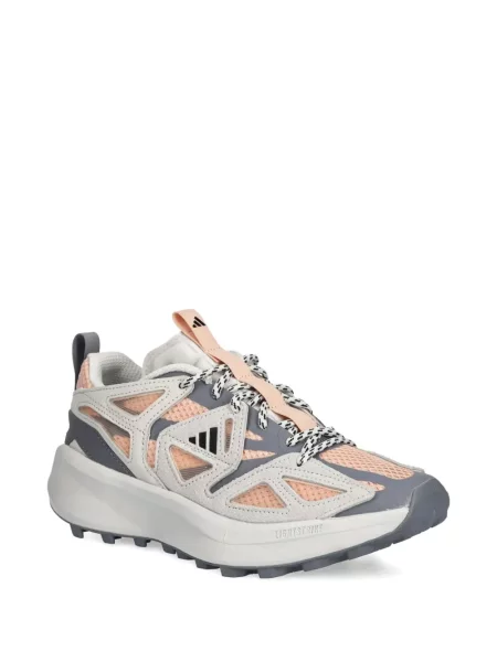Trening Adidas alergare cu glugă cu broderie gri