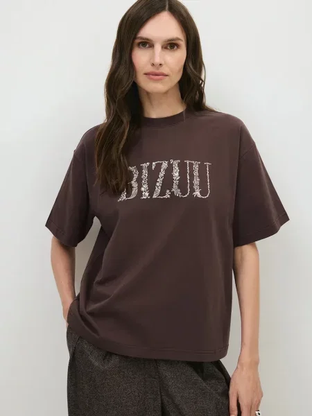 BIZUU tricou pentru femei din JONI maro
