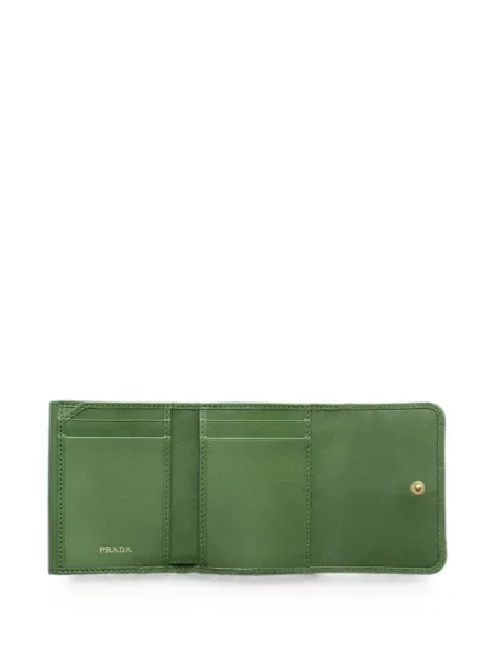 Portofel Prada din piele verde