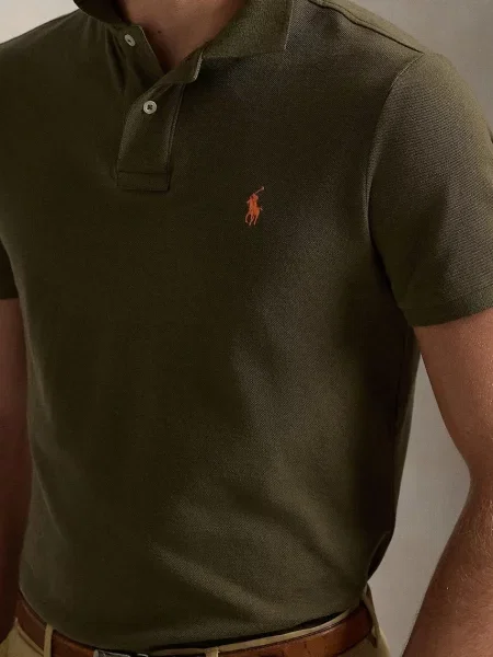 Однотонное поло Polo Ralph Lauren черное