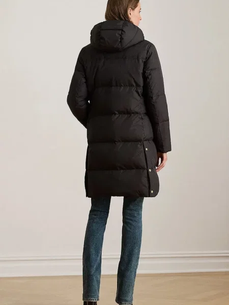 Пухова куртка Lauren Ralph Lauren зимова чорний