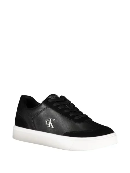 Sneakerși Calvin Klein din piele cu autograf negru