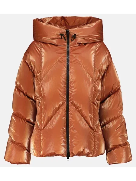 Geacă cu puf Moncler portocaliu