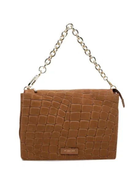 Szarvasbőr kézitáska My Best Bag barna