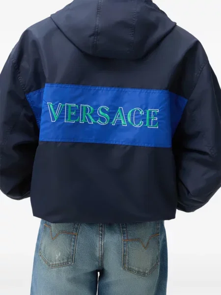 Geacă de vânt Versace albastru