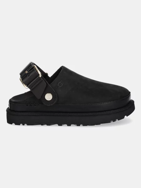 UGG klapki Goldenstar Villa Clog na platformie czarny