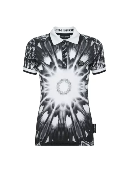 Polo Plein Sport w kwiatki czarne