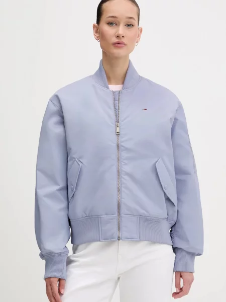 Tommy Jeans Bomber bunda modrá