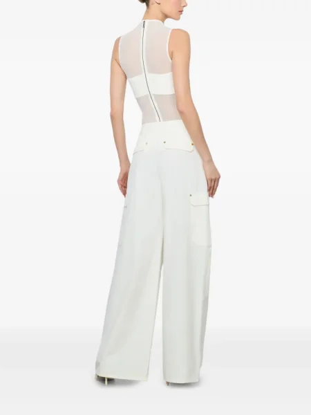 Body Alice + Olivia plasă alb