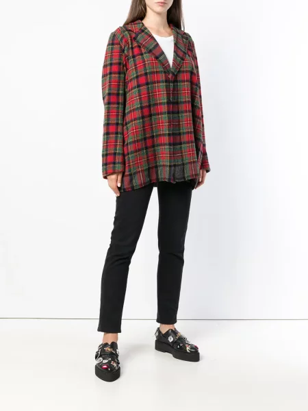 Kostkovaná bunda Comme Des Garçons Pre-owned červená