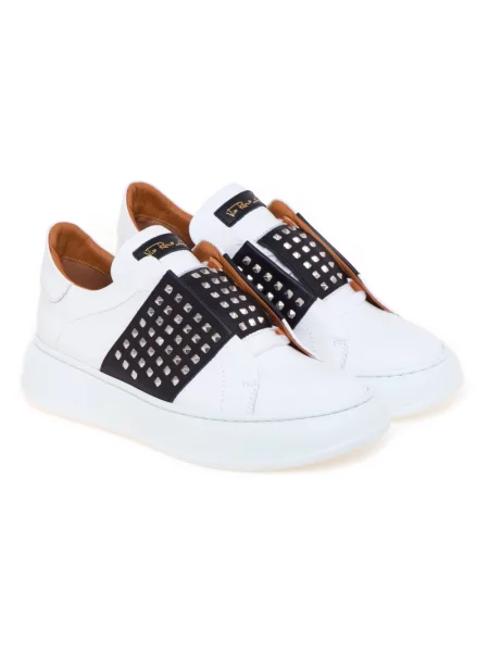 Sneakersy Via Roma 15 skórzane białe