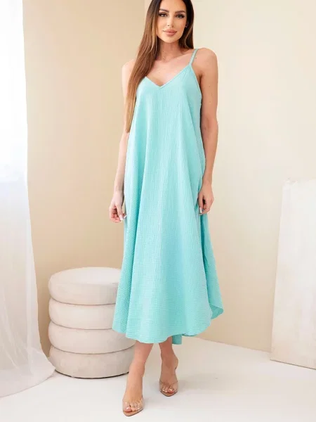 Obleka obleka Kesi Włoski iz muslina