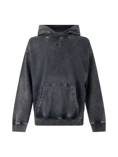 Bluza z kapturem Diesel z kapturem czarna