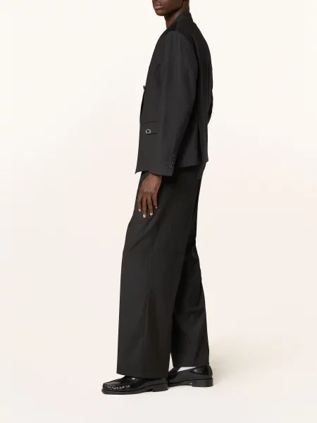 Reternity Spodnie Garniturowe Baggy Fit schwarz czarne