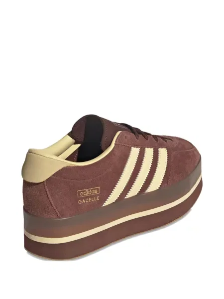 Hanorac cu glugă Adidas de costum maro