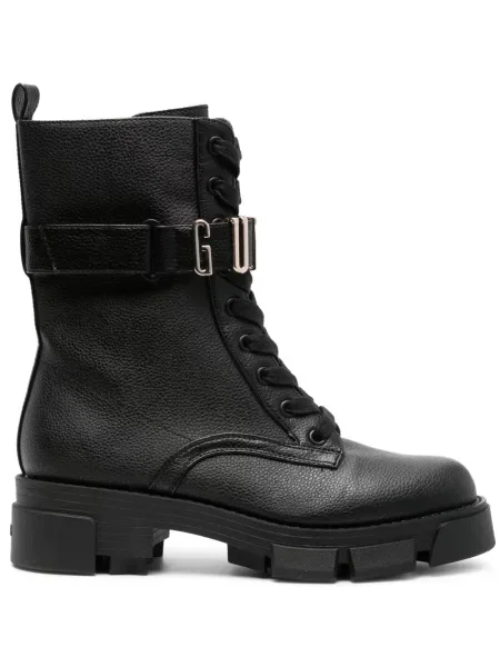Botine Guess cu autograf negru