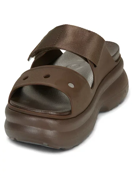 Pantofi Crocs cu bretele maro