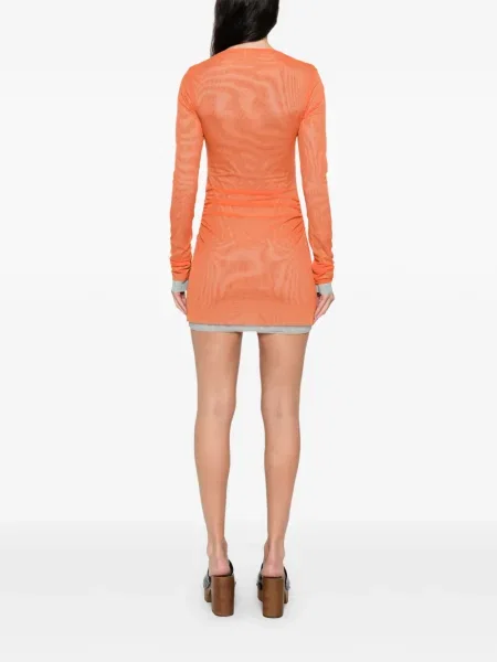 Rochie mini Sir de costum portocaliu