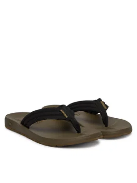 Žabky Tommy Hilfiger Molded Hilfiger Lth Beach Sandal černá