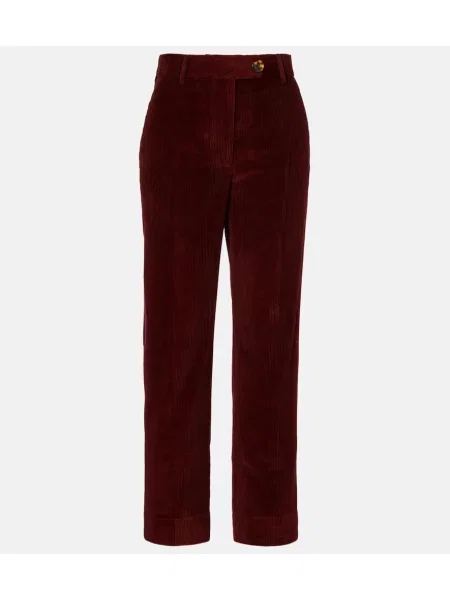 Pantaloni Blazé Milano de catifea cord bordo