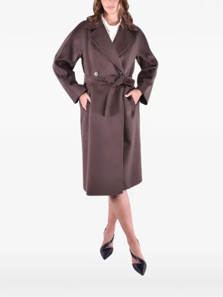 Cu centură palton Weekend Max Mara maro