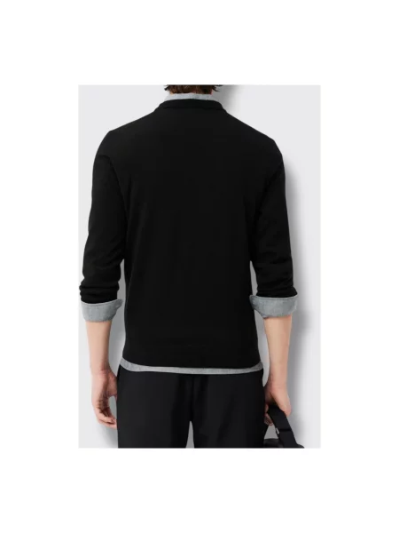 Sweter Lacoste z wełny merino czarny