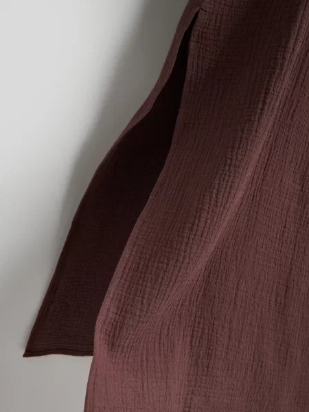 Reserved Пляжное пончо темно коричневий