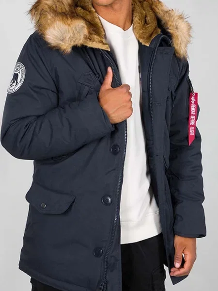 Яке Alpha Industries Polar Jacket Polar Jacket 07 тъмносиньо