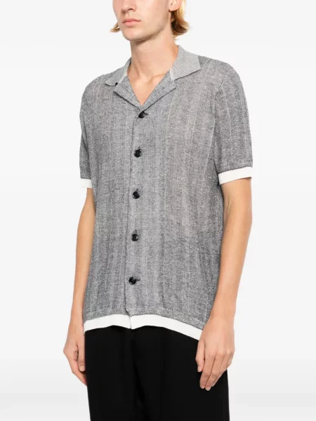 Πλεκτό polo Brioni γκρι