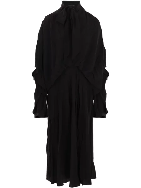 Rochie Balenciaga de mătase de costum negru
