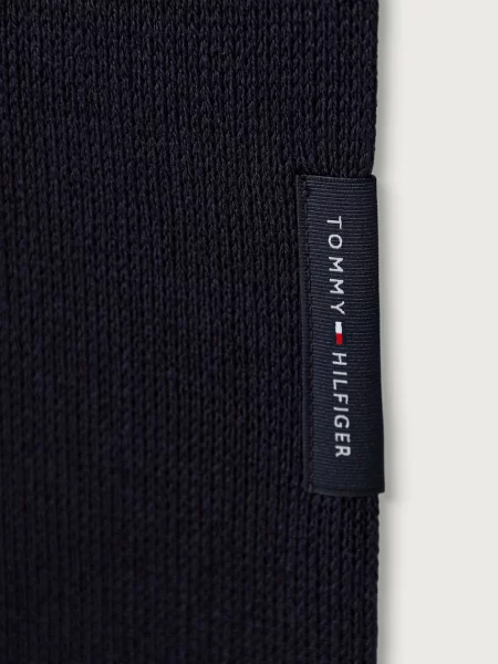 Tommy Hilfiger szalik z wełną granatowa