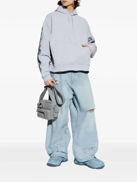 Hanorac cu glugă Balenciaga gri