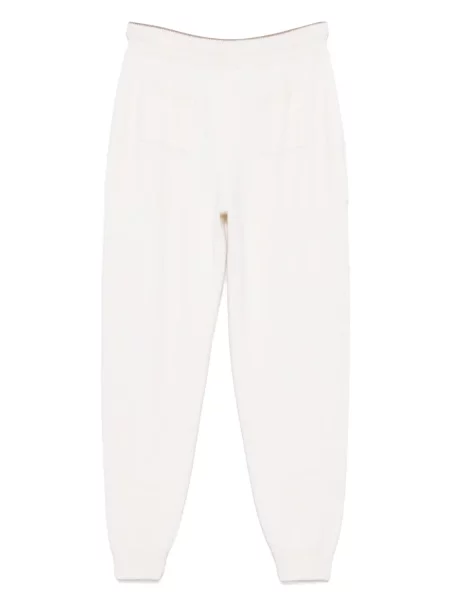 Pantaloni Eraldo tricotate alb