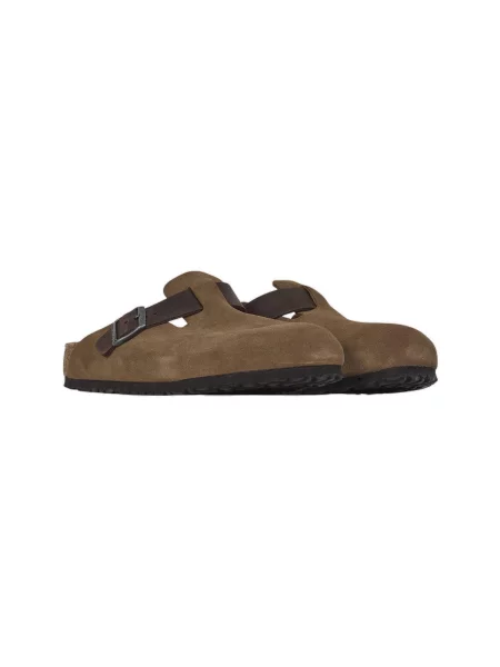Papuci Birkenstock din piele maro
