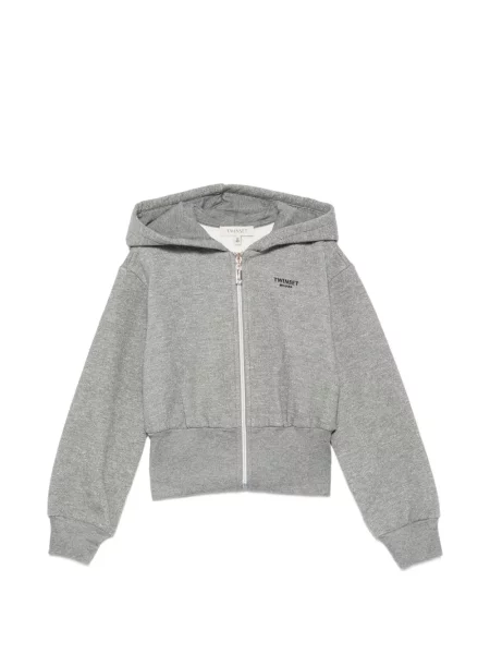 Bluza z kapturem dziecięca Twinset szara