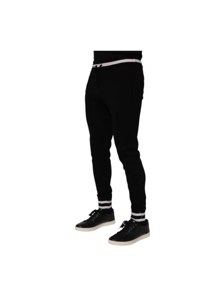 Joggery Dolce And Gabbana z logo czarne
