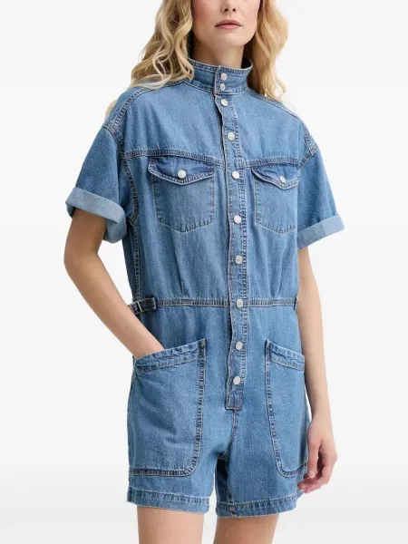 Curea Levi's® cu broderie cu cataramă cu dungi albastru