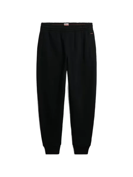 Pantaloni Superdry alergare cu autograf negru