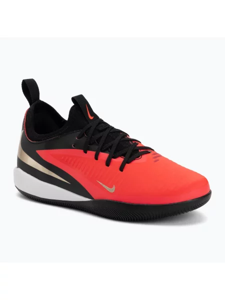 Încălțăminte de fotbal pentru copii Nike Jr. Phantom 6 Low Academy Bright Crimson/Bright Crimson/Black negru