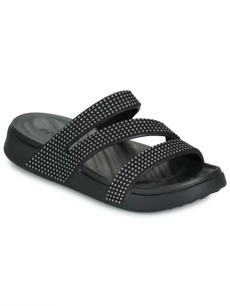 Naramnica natikači Crocs črna