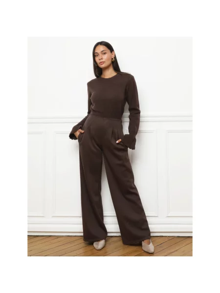Pantaloni La Modeuse maro