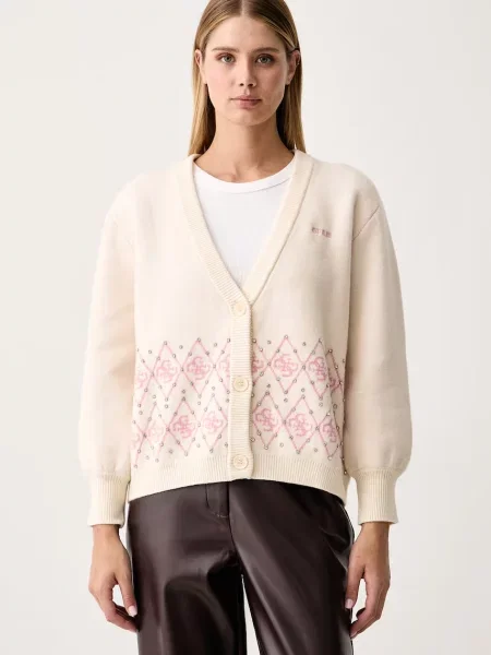 Guess Cardigan Crem bej