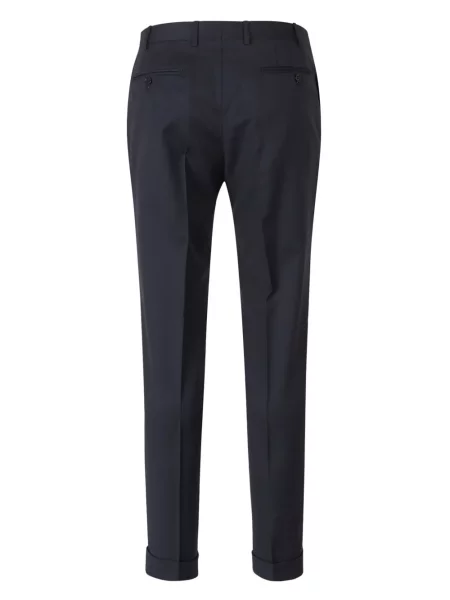 Pantaloni Canali de lână albastru