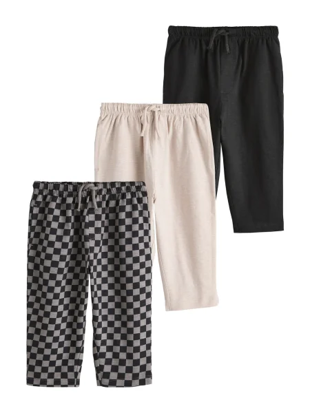 Next Pantaloni bej amestecat / gri amestecat amestecat negru