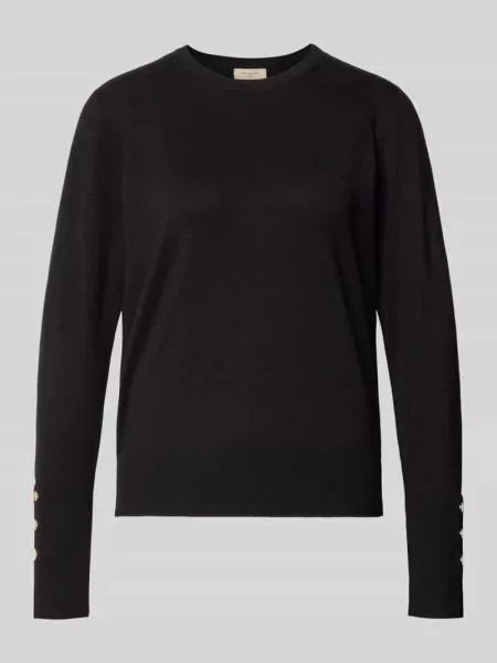 Sweter z dzianiny z mieszanka model KATIE' Free/quent czarny