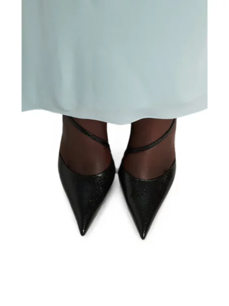 Pantofi cu toc Aquazzura slingback negru