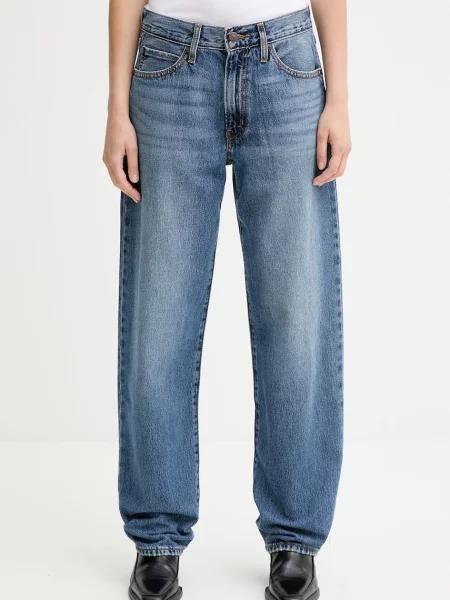Levi's jeansy medium waist niebieskie