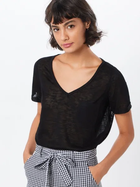 OBJECT Tricou Tessi' negru